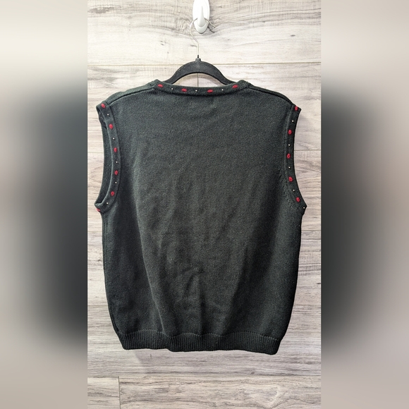 Tabi Vintage Cotton Xmas Vest - Size L - Picture 7 of 7